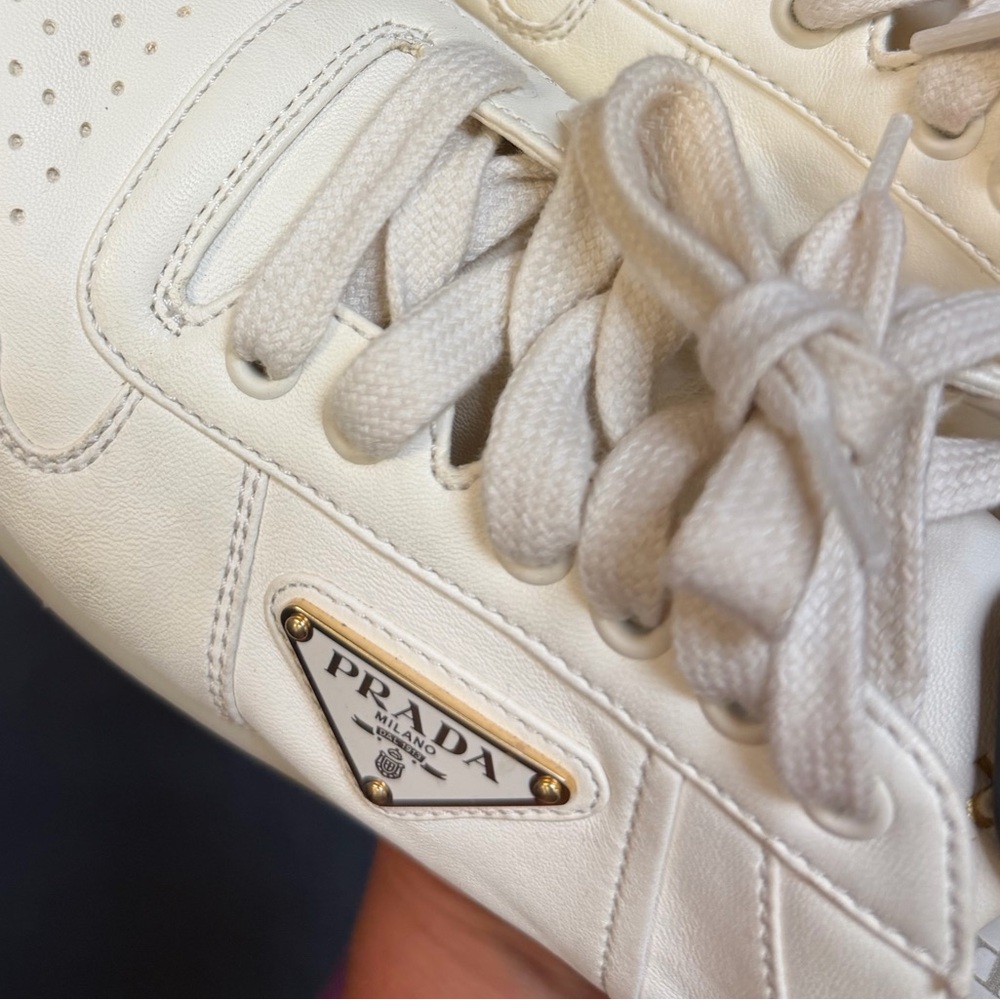 Prada downtown leather sneakers AUTHENTIC - Picture 5 of 14